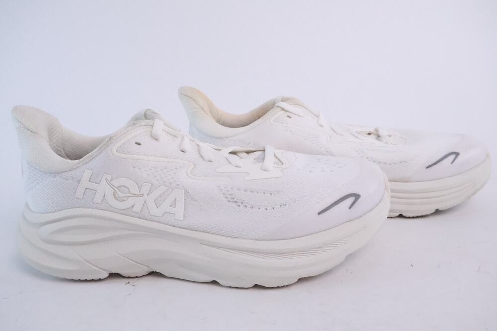 HOKA ONE ONE CLIFTON 10 BIG KIDS SNEAKERS YOUTH SZ 5.5 MD White 1168860 #112